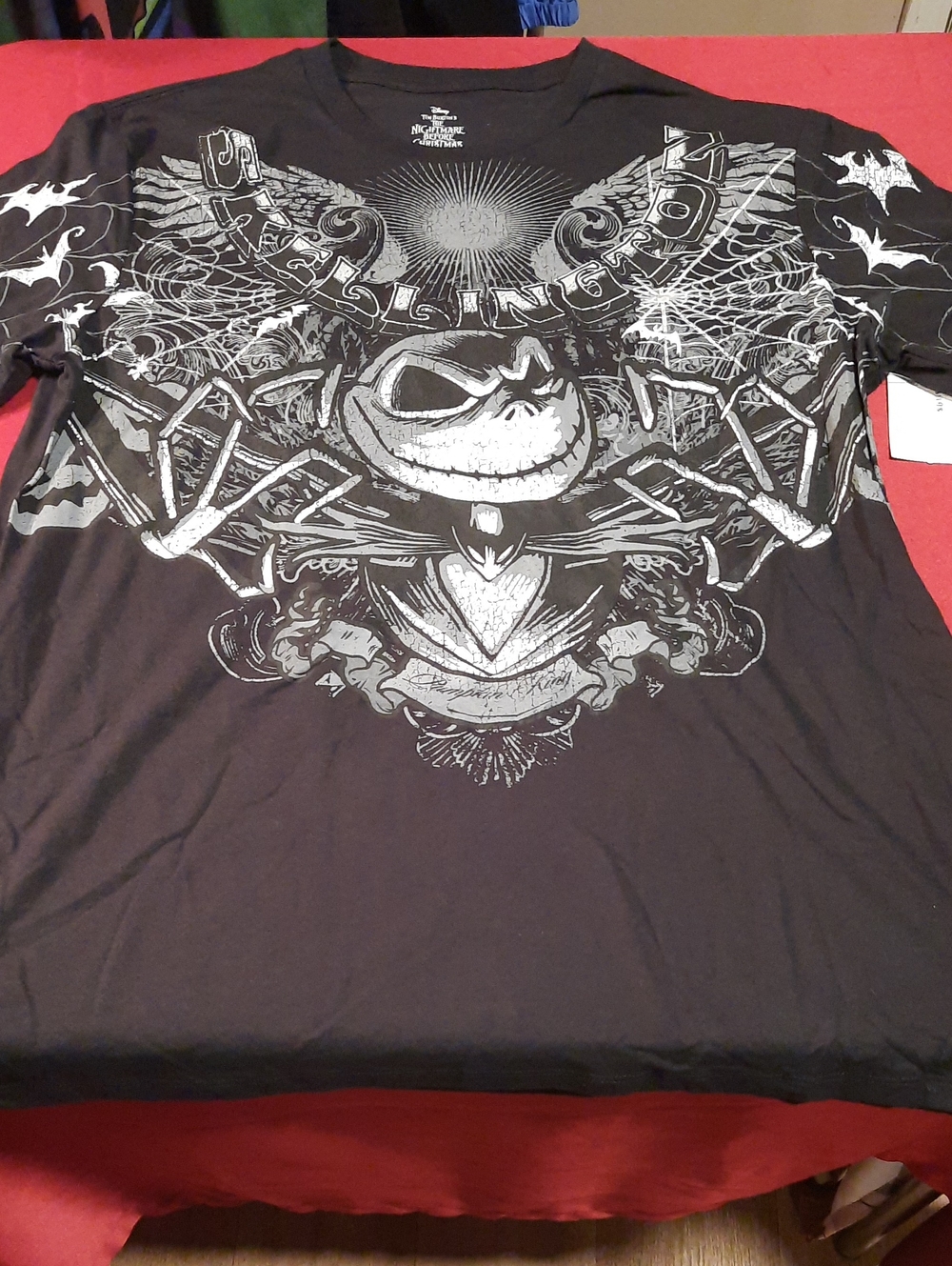 Disney Nightmare Before Christmas Skellington Afflicted Mens Graphic Tee